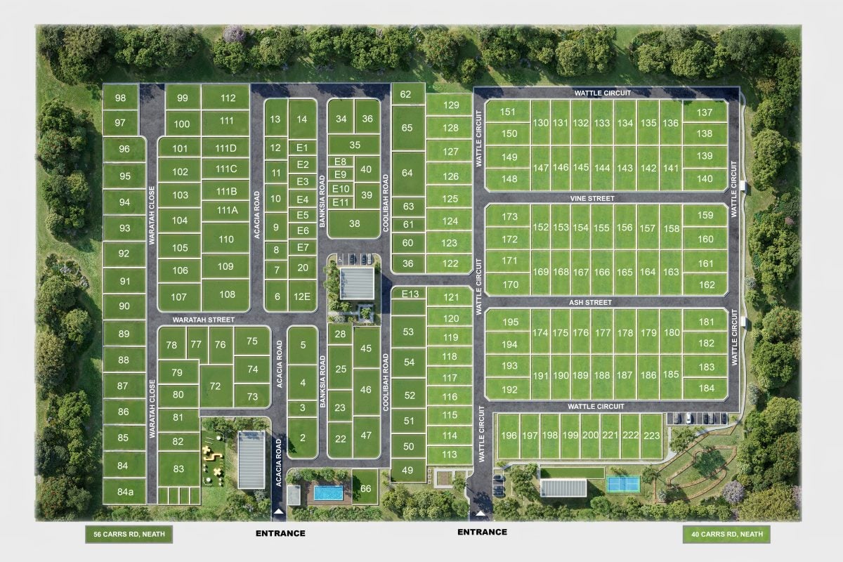 Hunter Valley Lifestyle Estate masterplan