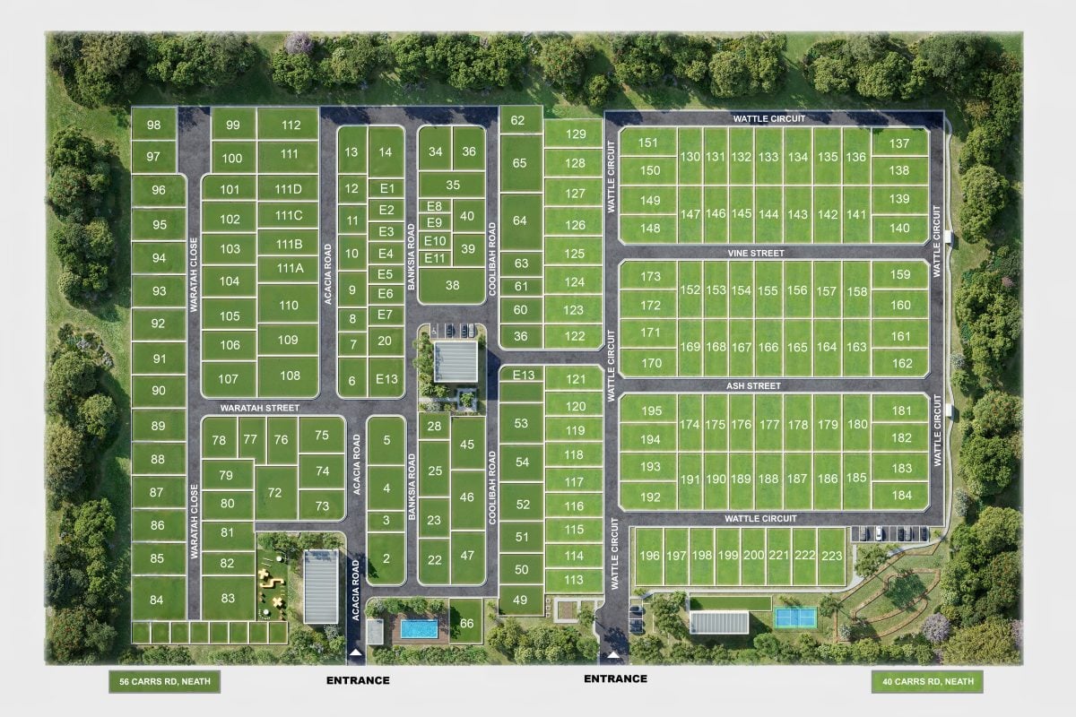 Hunter Valley Lifestyle Estate masterplan