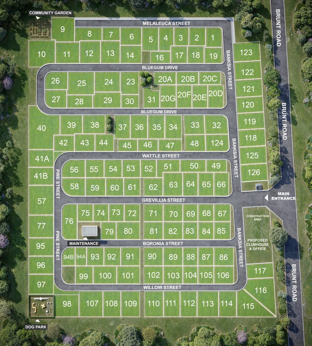 Blue Gum Lifestyle Estate masterplan