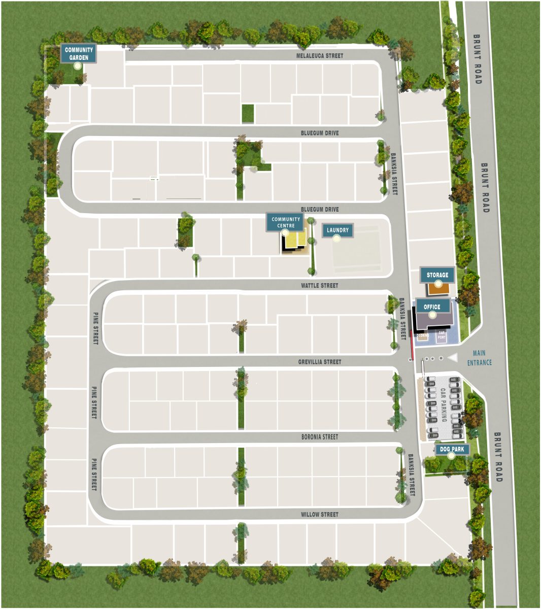 Blue Gum Lifestyle Estate masterplan