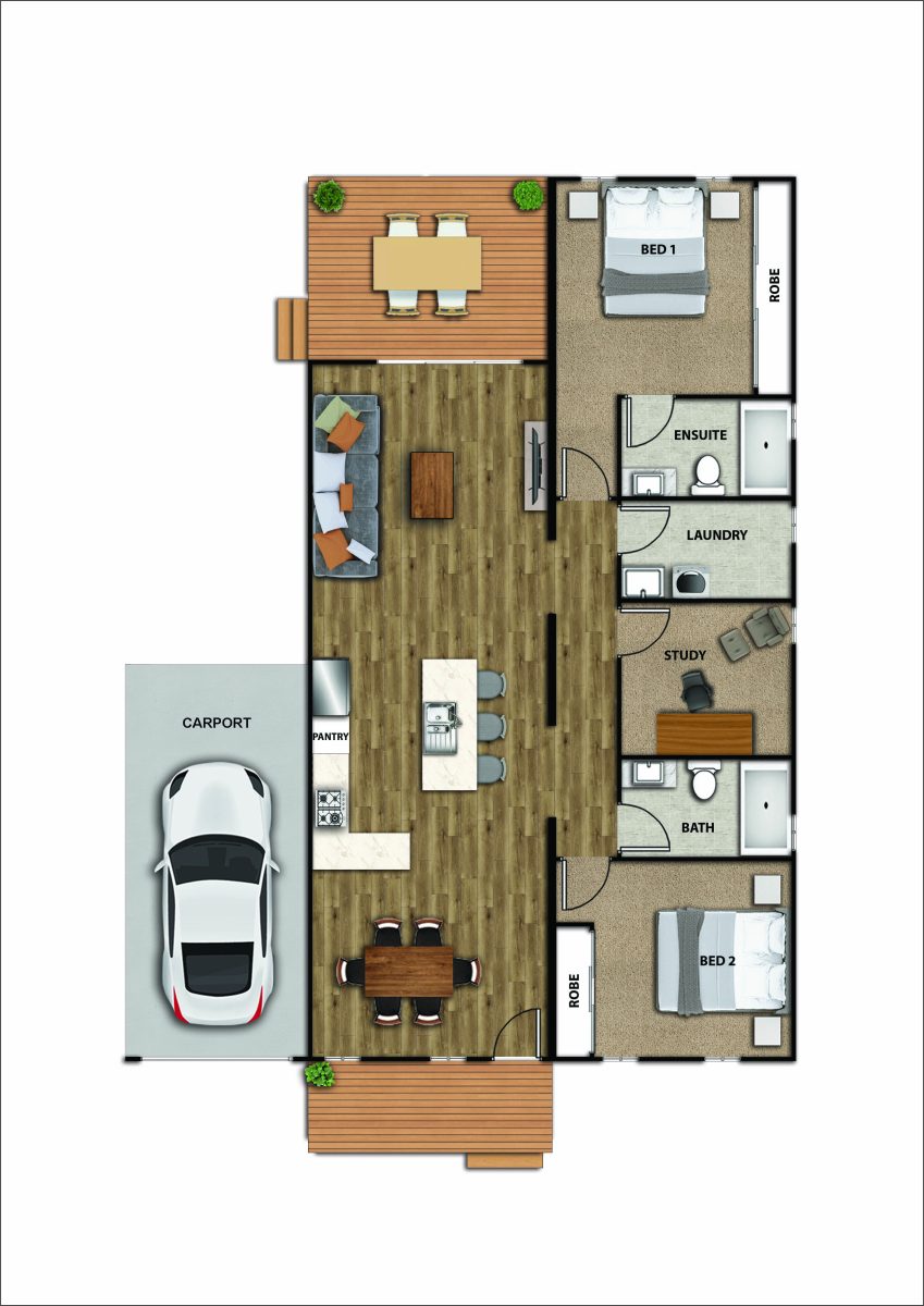 Move-in ready! The Hawkins, Lot 146 Floorplan