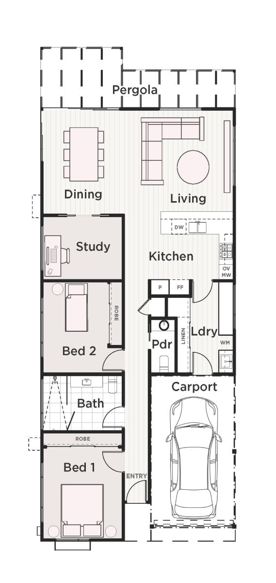 The Monterey SX Floorplan