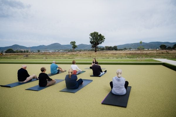 Community Shines With Yoga at Mudgee Spring Lifestyle Estate