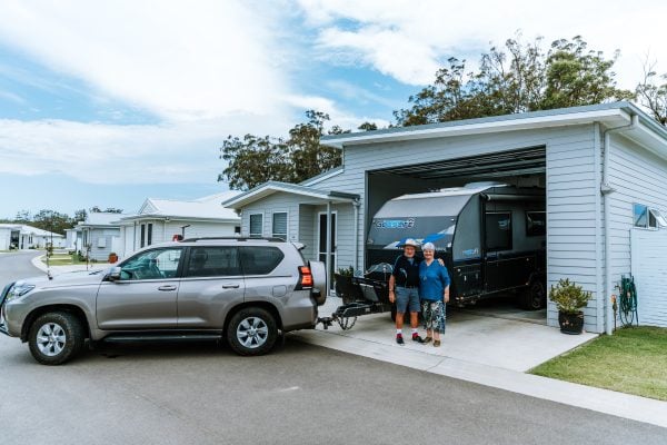 Couple embrace freedom with lock-up and leave lifestyle at Northern Rivers